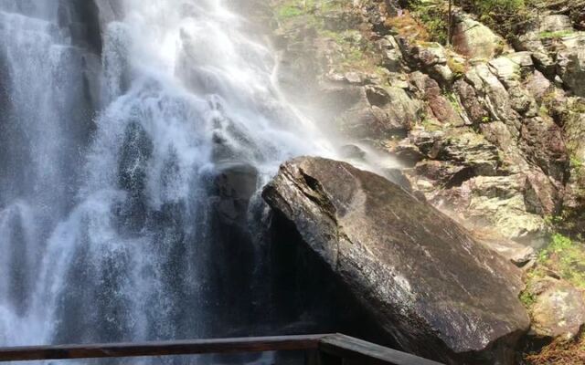 Climb 580 Shaded Stairs to a Waterfall at Chimney Rock State Park in Chimney Rock, NC