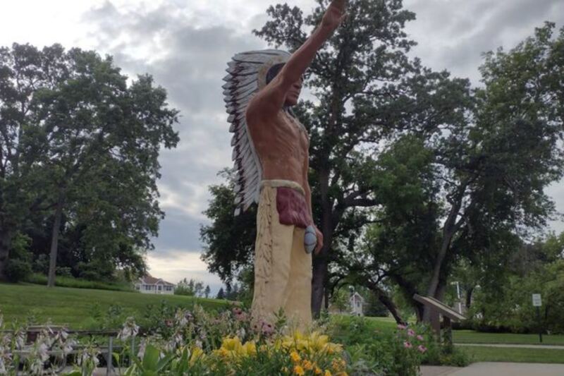 This Minnesota Town Has A 23-Foot Chief Watching Over The Lake