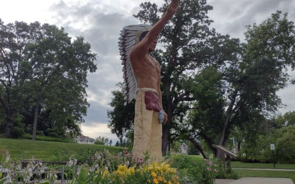 This Minnesota Town Has A 23-Foot Chief Watching Over The Lake