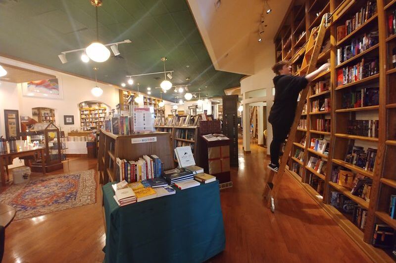 This Oklahoma City Bookstore Fills Its Walls With Sixty Thousand Books, Rolling Ladders, and Crackling Fireplaces