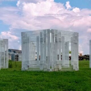 This Free Chattanooga Sculpture Field Lets You Wander A Gravel Path Past Larger-Than-Life Artworks You Can Scan For A Tour