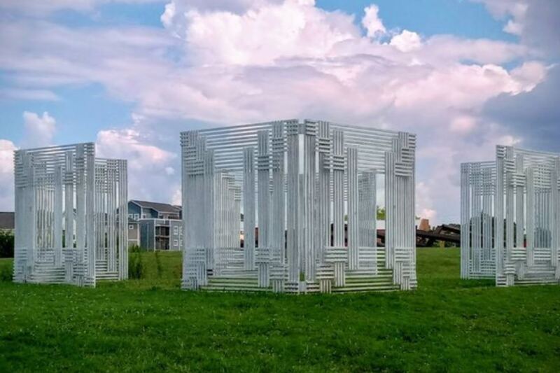 This Free Chattanooga Sculpture Field Lets You Wander A Gravel Path Past Larger-Than-Life Artworks You Can Scan For A Tour