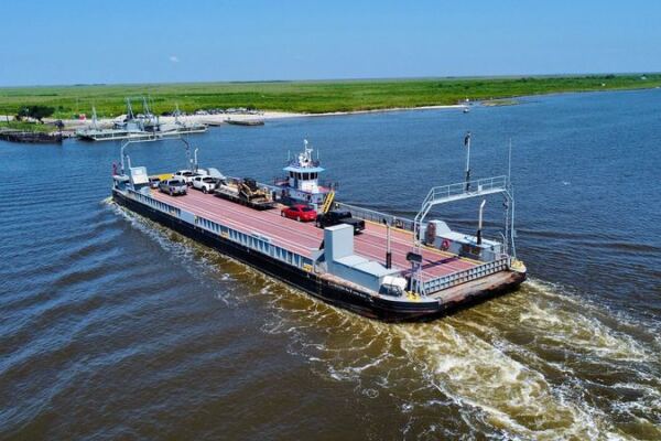 This Free Louisiana Ferry Glides You Past Dolphins Instead of the Long Drive Around Lake Charles