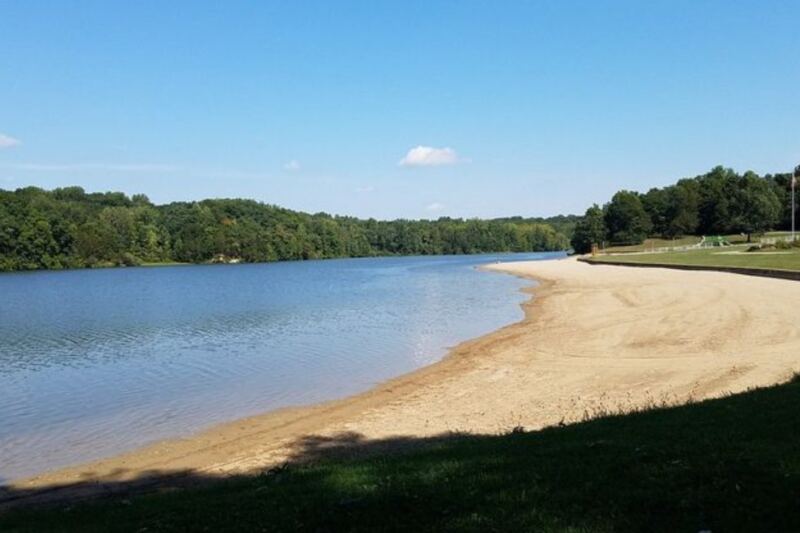 This Clean Indiana State Park Beach Has A Shallow Swim Area And Sand Or Grass To Spread Out On
