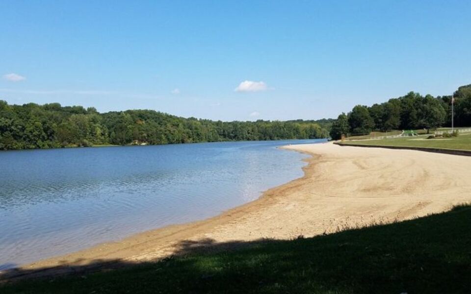 This Clean Indiana State Park Beach Has A Shallow Swim Area And Sand Or Grass To Spread Out On