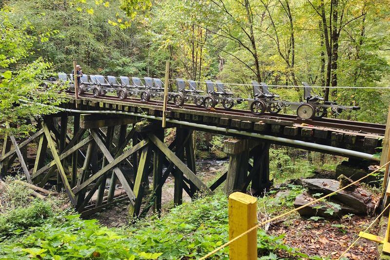 This North Carolina Railbike Tour Lets You Pedal an Old Mountain Railroad With Electric Help Doing the Climbing