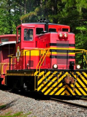 Just Outside Raleigh, This Volunteer-Run Vintage Railroad Carries You Through the Woods in Restored Antique Train Cars
