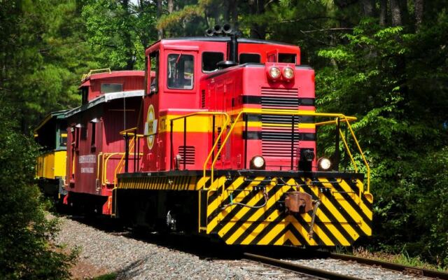 Just Outside Raleigh, This Volunteer-Run Vintage Railroad Carries You Through the Woods in Restored Antique Train Cars