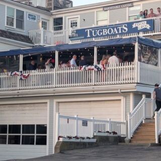This Cape Cod Seafood Spot Plates Blackened Swordfish on a Heated Deck Right Over Hyannis Marina