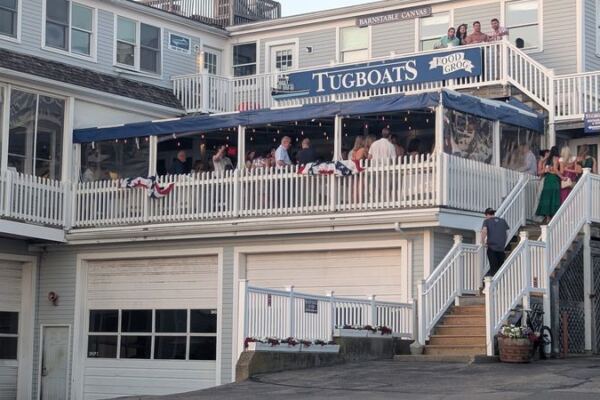 This Cape Cod Seafood Spot Plates Blackened Swordfish on a Heated Deck Right Over Hyannis Marina