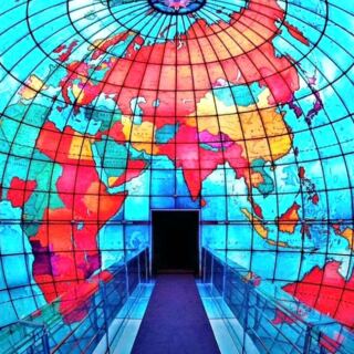 You Can Walk Straight Into the Center of the World Inside This Three-Story Stained Glass Globe in Massachusetts