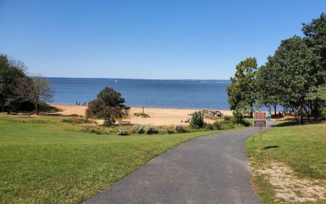 This Maryland state park hides a quiet bay beach that’s perfect for a family swim day