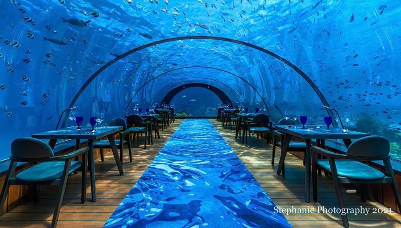 8 Undersea Restaurant, Hurawalhi, Maldives 8 Undersea Restaurant, Hurawalhi, Maldives