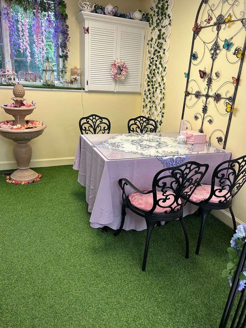 A Butterfly Garden With Its Own Indoor Fountain A Butterfly Garden With Its Own Indoor Fountain