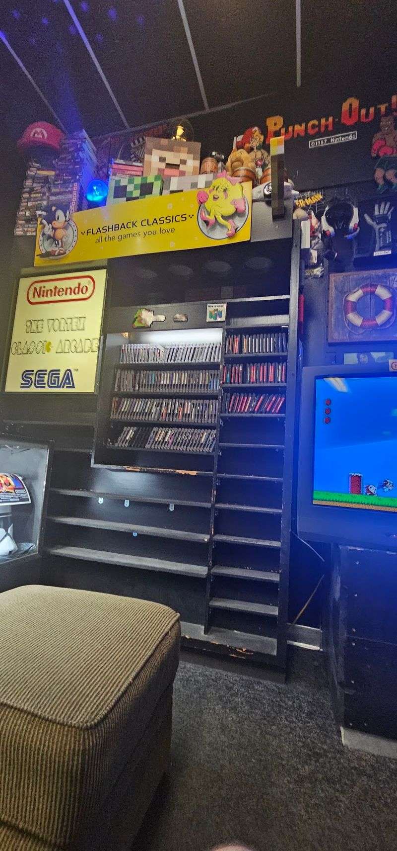 A Living Room Corner Full of Old Consoles A Living Room Corner Full of Old Consoles