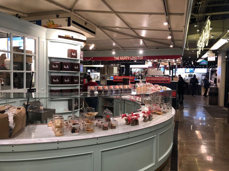 A Pastry Counter Tucked Beside the Trains A Pastry Counter Tucked Beside the Trains