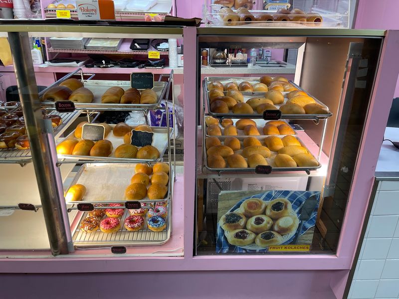 A Pink Donut Shop on North May Avenue