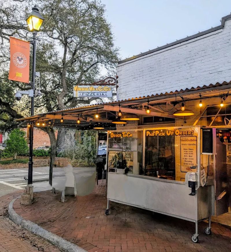 A Pizza Counter on West Bryan Street