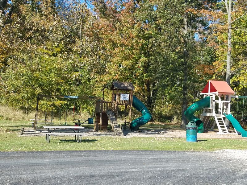 A Playground And Seating For The Whole Crew