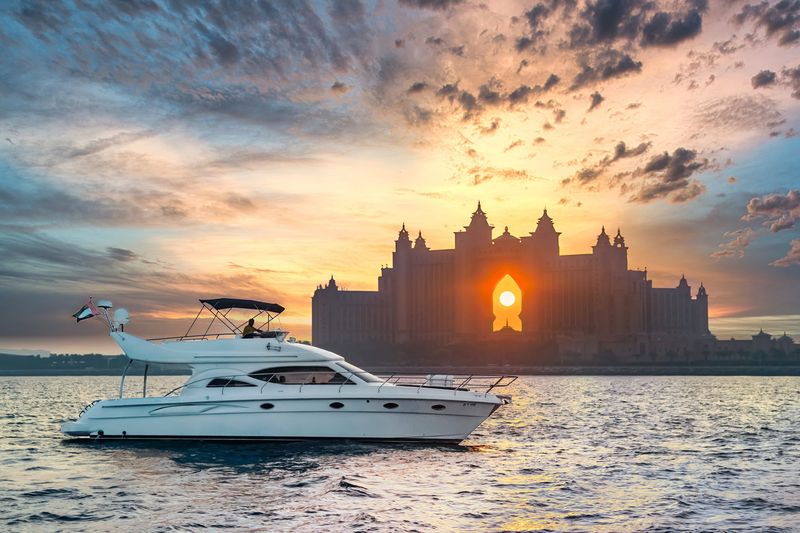 A Private Yacht Cruise From Dubai Marina A Private Yacht Cruise From Dubai Marina