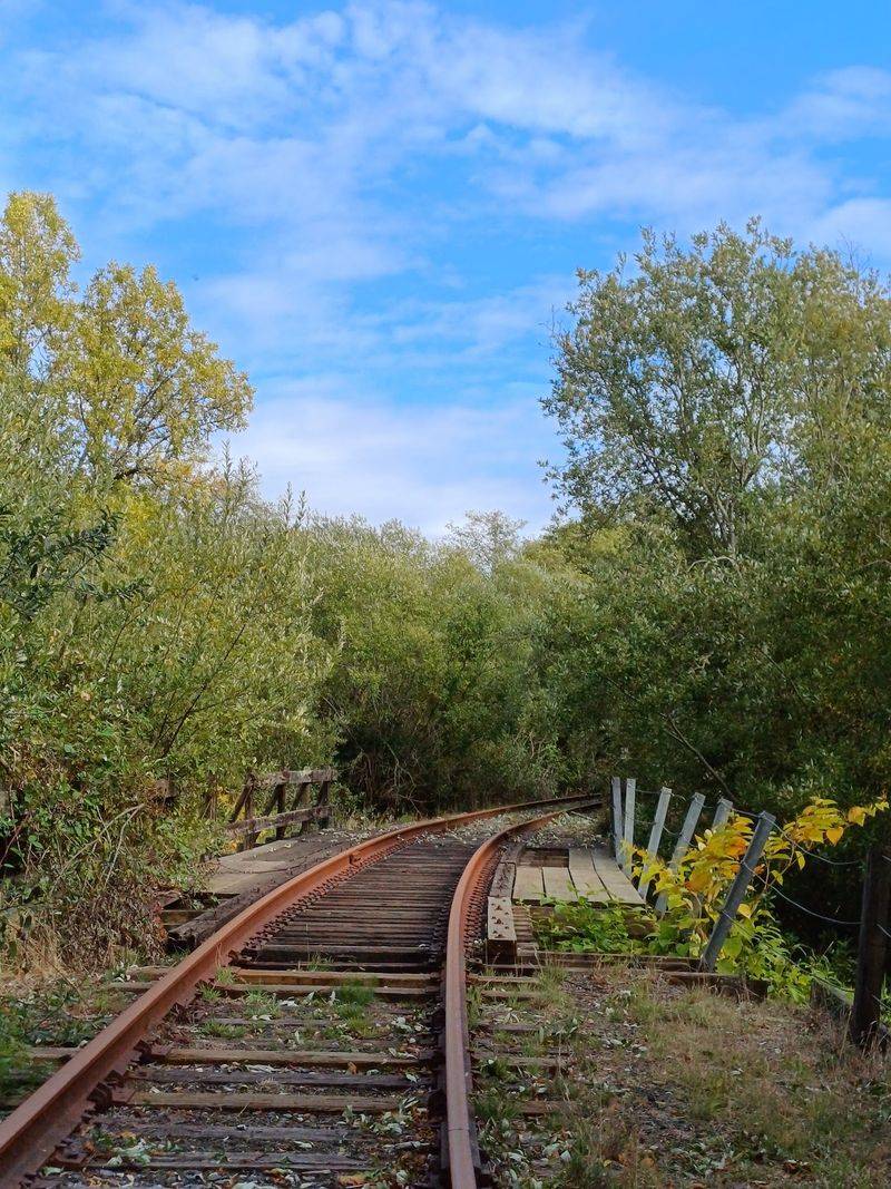 A Quiet Railway Beside Highway 42