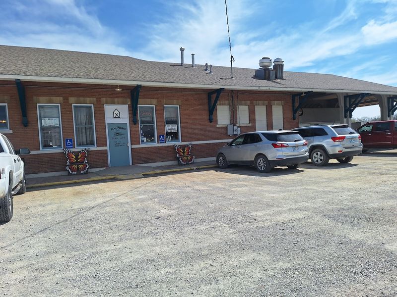 A Railroad Depot on South Oak Street