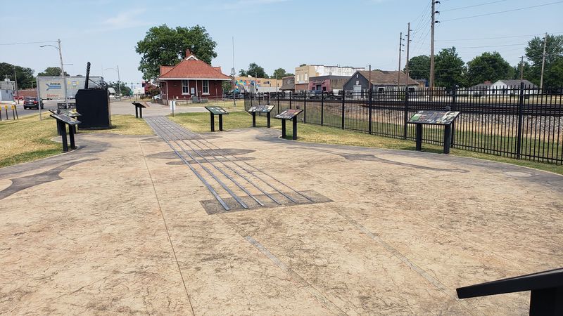 A Sidewalk Shaped Like a Famous Guitar A Sidewalk Shaped Like a Famous Guitar
