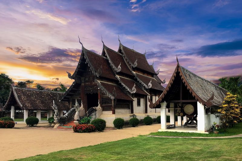 A Temple Built in Pure Lanna Style A Temple Built in Pure Lanna Style