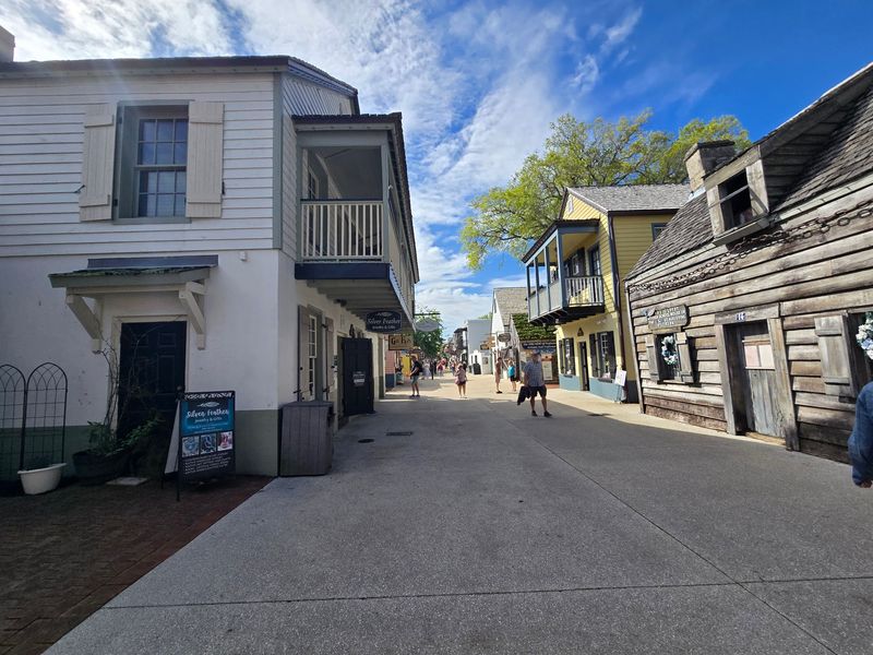 A Tiny Wooden Landmark on a Busy Pedestrian Street