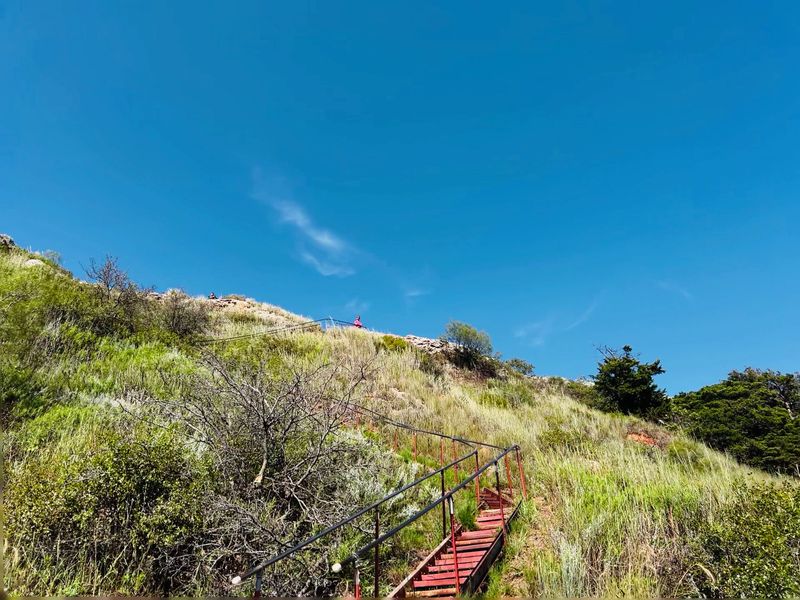 About 170 Metal Steps to the Top