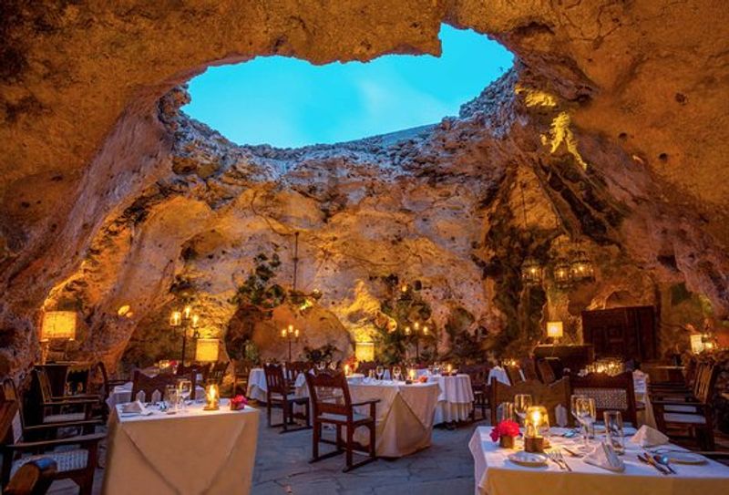 Ali Barbour's Cave Restaurant, Diani Beach, Kenya Ali Barbour's Cave Restaurant, Diani Beach, Kenya