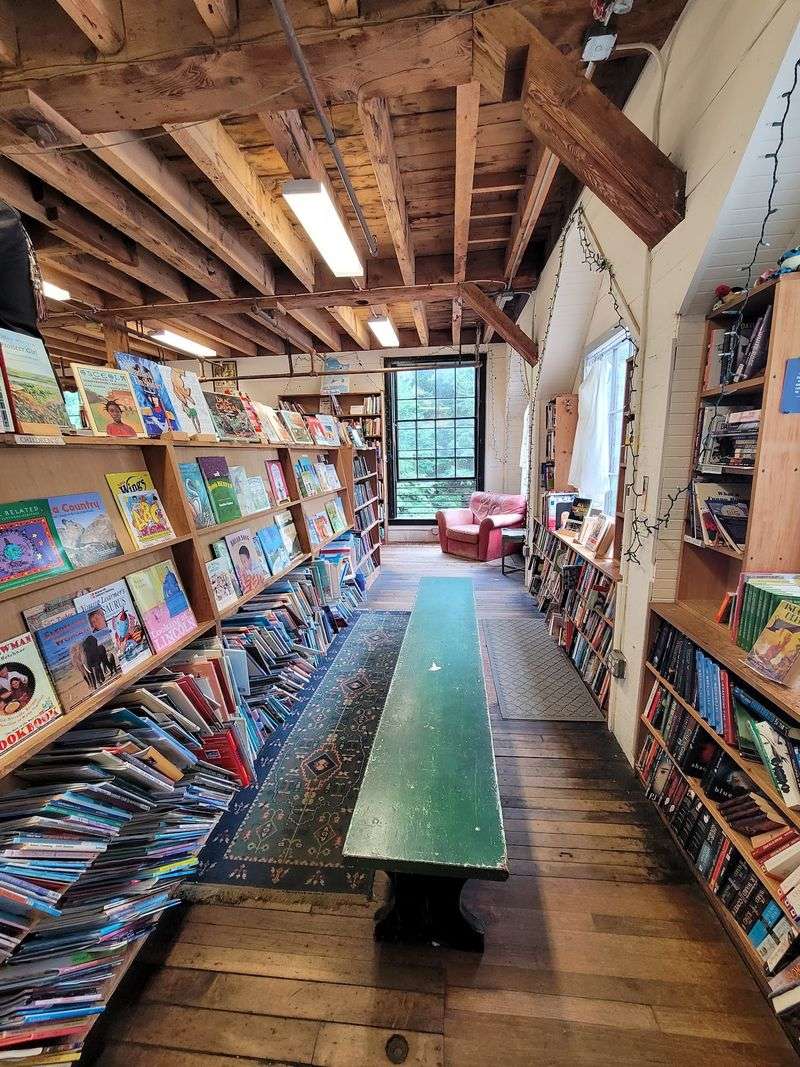 An Old Riverside Mill That Swapped Gears For Bookshelves