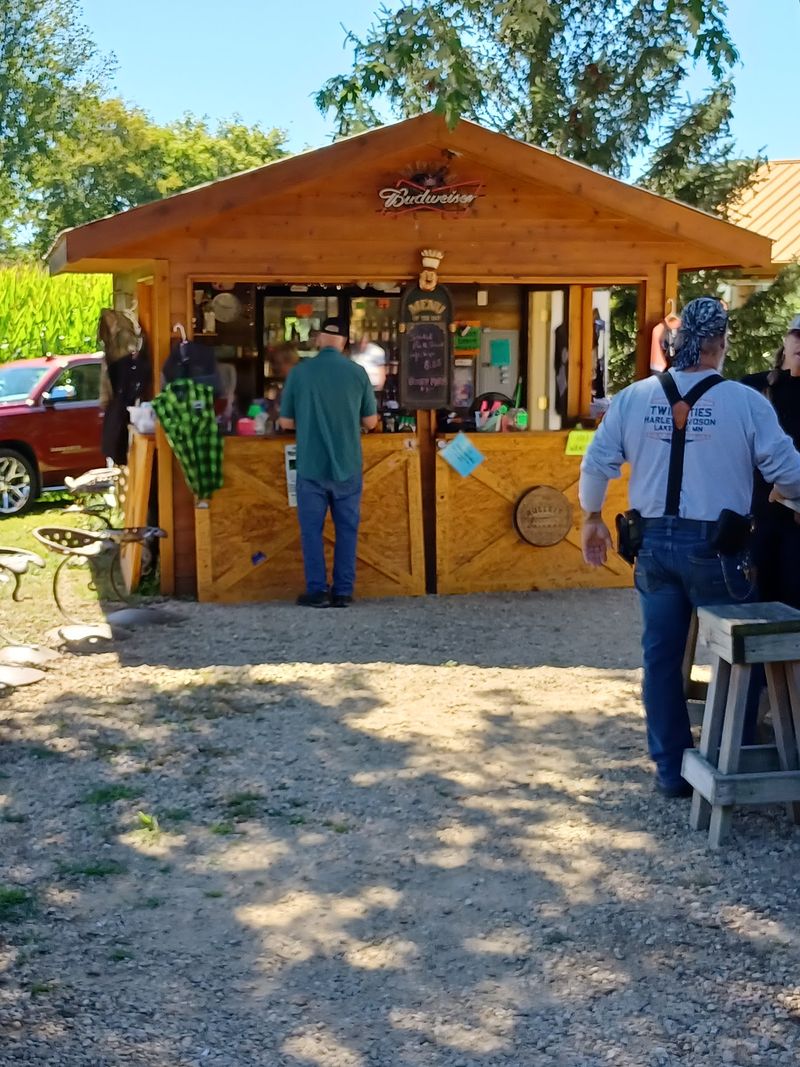 An Outdoor Bar Around Back