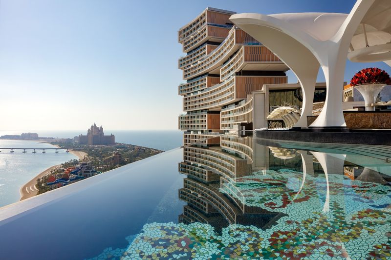 Atlantis The Royal and Its Skyblaze Fountain, Palm Jumeirah Atlantis The Royal and Its Skyblaze Fountain, Palm Jumeirah