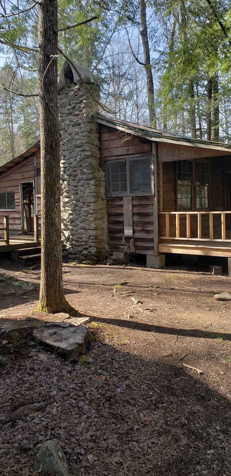 Avent Cabin and the Old Wood Bridge Avent Cabin and the Old Wood Bridge