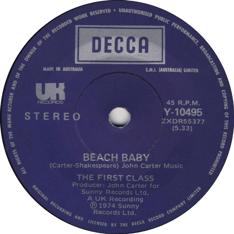 Beach Baby by The First Class Beach Baby by The First Class