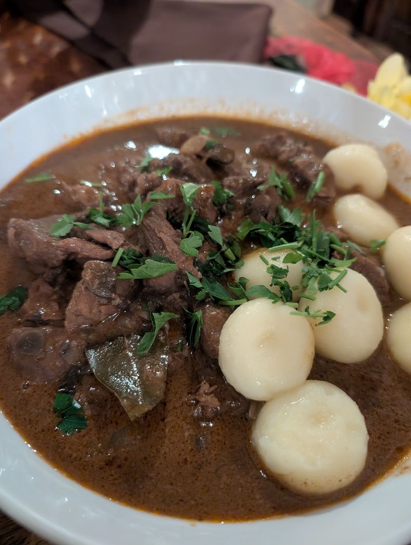 Beef Stroganoff and Potato Dumplings Beef Stroganoff and Potato Dumplings