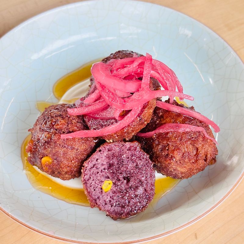 Blue Hushpuppies Steal the Spotlight