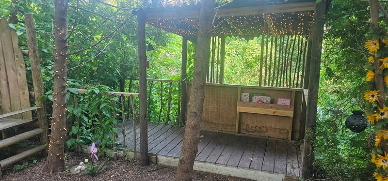 Books, a Big Log Chair, and a Quiet Pause Books, a Big Log Chair, and a Quiet Pause