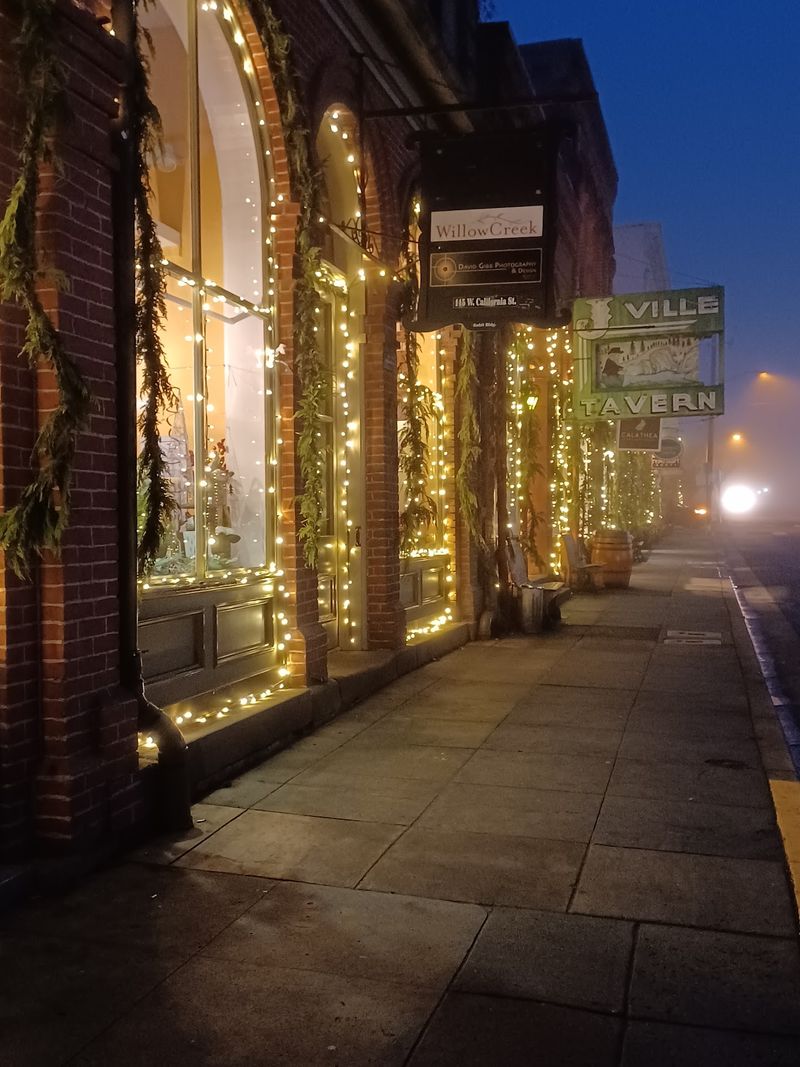 Boutique Browsing Behind Old Doors