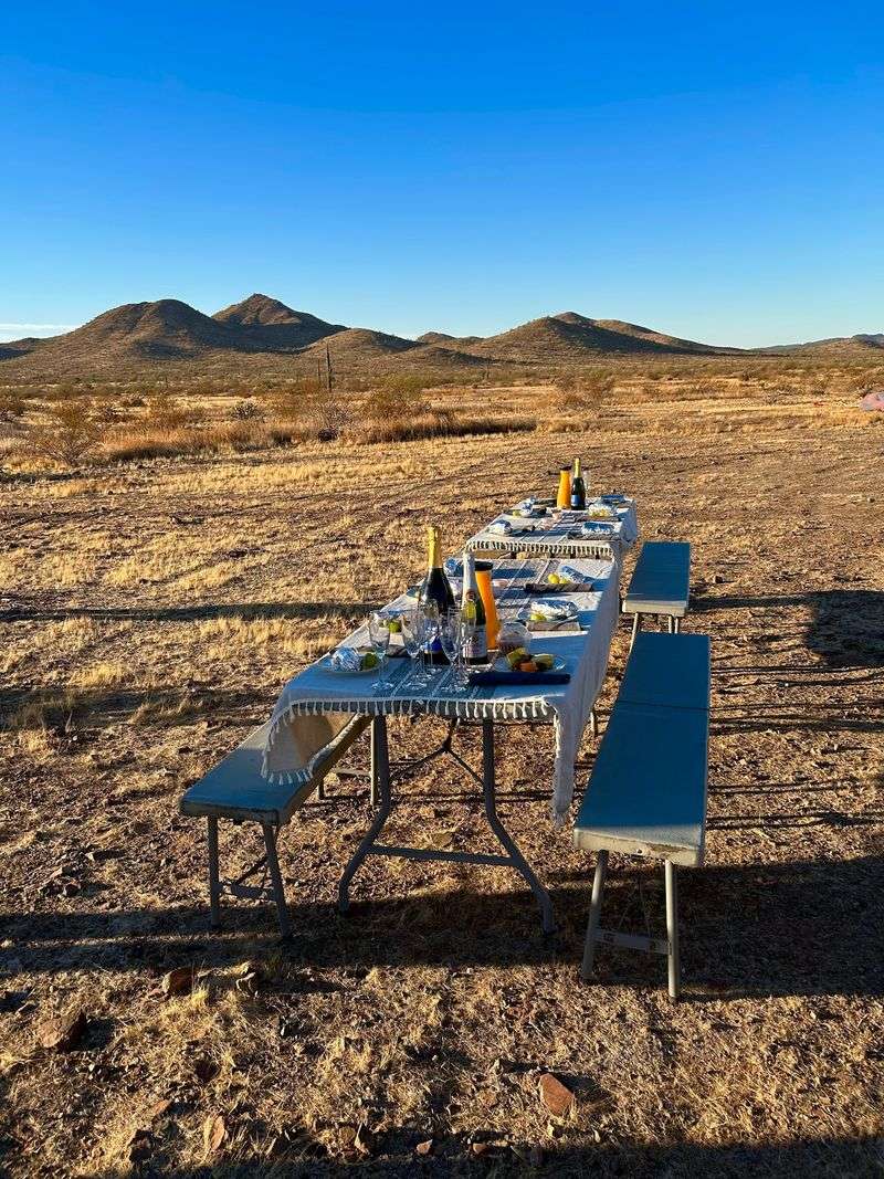 Breakfast Spread in the Desert Breakfast Spread in the Desert