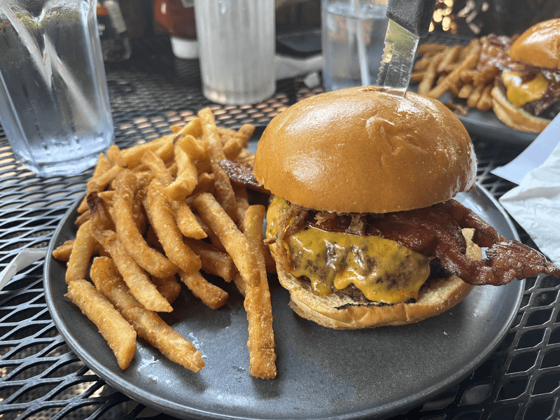 Burgers Stacked High and Cooked Right