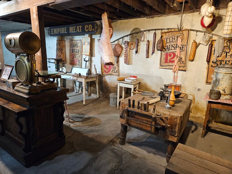 Butcher Shop Workrooms and an Old Ice Cream Freezer Butcher Shop Workrooms and an Old Ice Cream Freezer