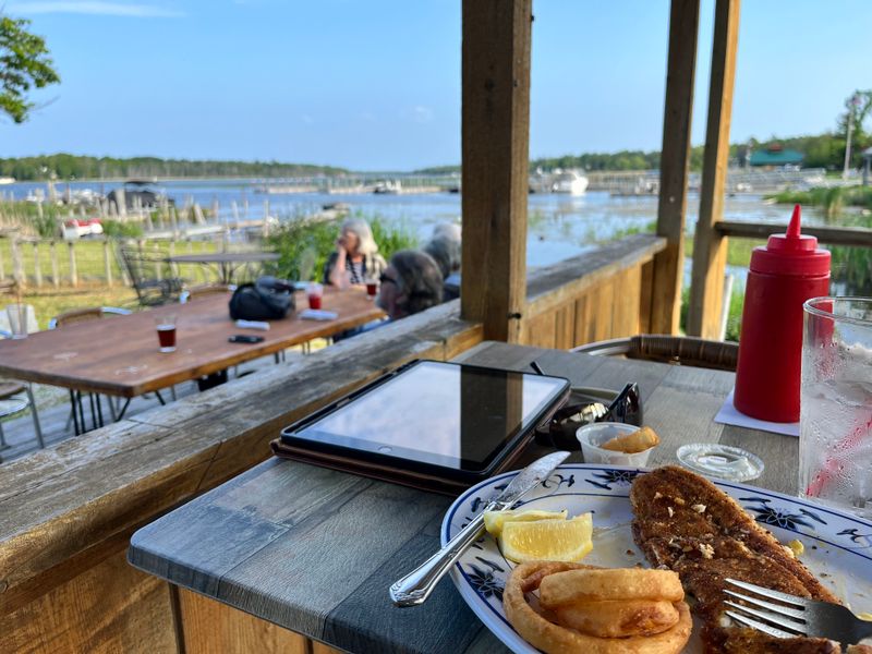 Cattails Cove: Marina Views and Whitefish Done Right Cattails Cove: Marina Views and Whitefish Done Right