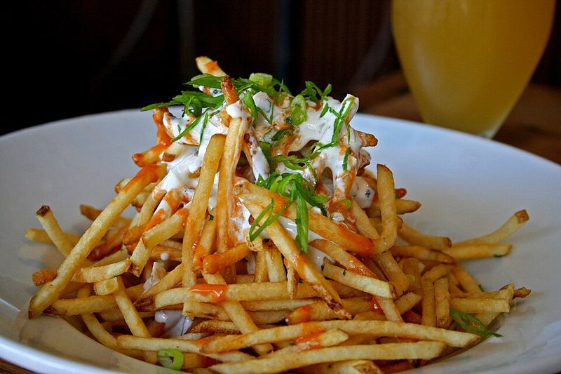Cheese Sauce on French Fries