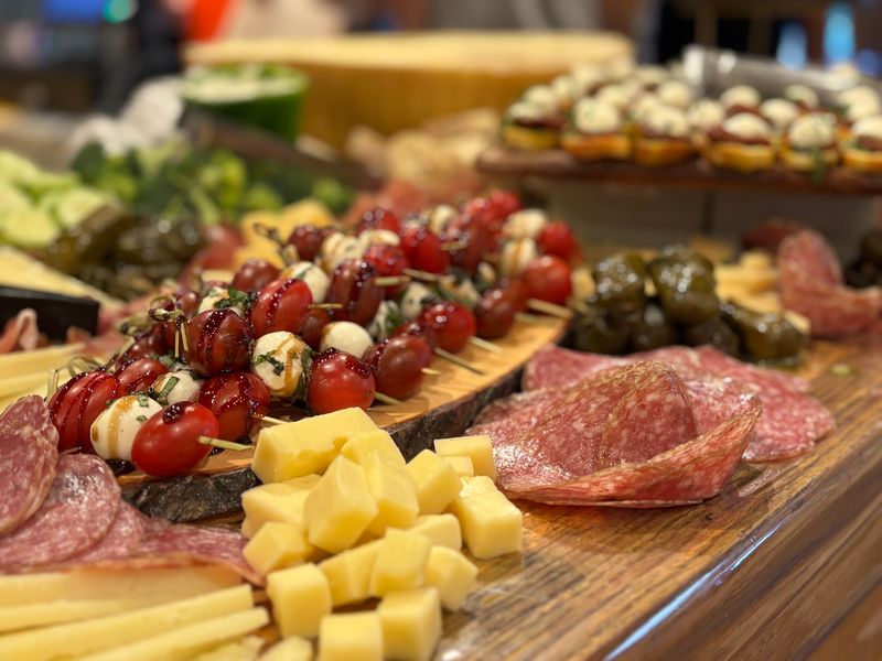 Cheese and Deli Meats for a Home Board