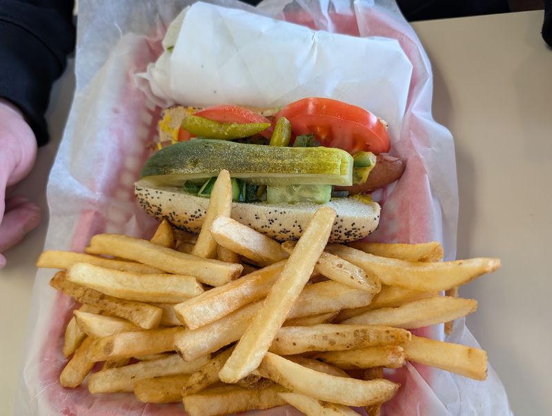 Chicago Dogs Dressed With a Cucumber