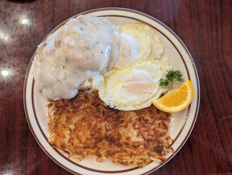 Chicken Fried Steak and Hash Browns