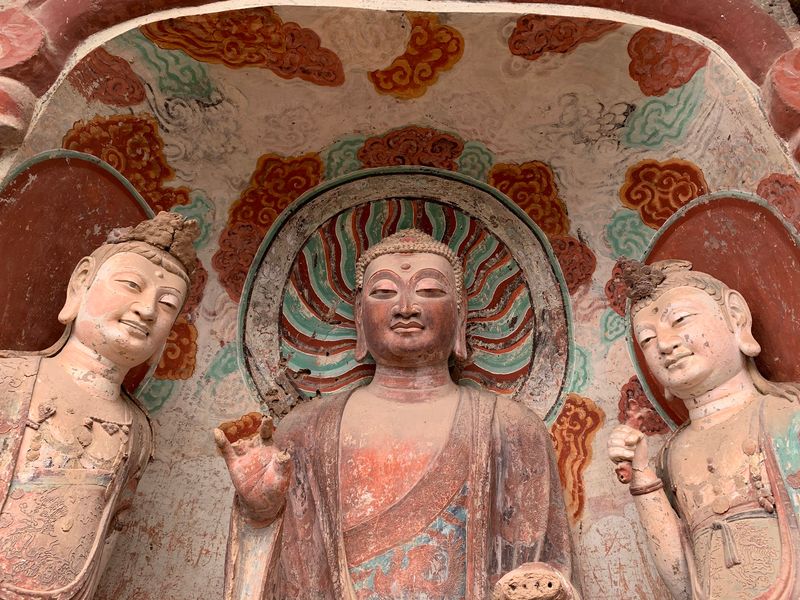 Clay Buddhas, Not Stone Clay Buddhas, Not Stone