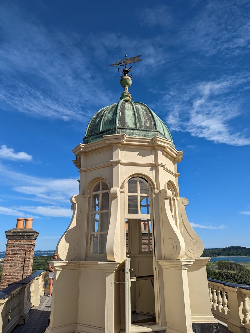 Climbing To The Cupola For The Best View On The Estate